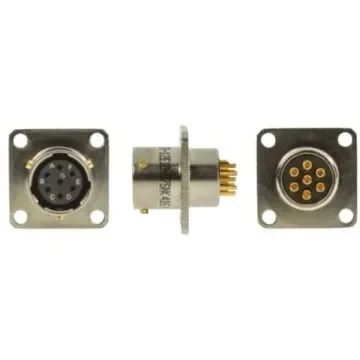 Amphenol Limited, 62GB, Nickel Iron Alloy 7 Way Box Mount MIL Spec Circular Connector Receptacle, Socket Contacts,Shell - 62GB-12E10-07SN(416) product image