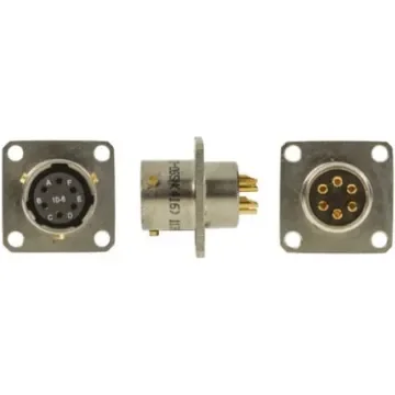 Amphenol Limited, 62GB, Nickel Iron Alloy 6 Way Box Mount MIL Spec Circular Connector Receptacle, Socket Contacts,Shell - 62GB-12E10-06SN(416) product image