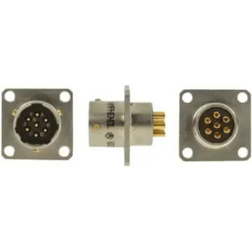 Amphenol Limited, 62GB, Nickel Iron Alloy 7 Way Box Mount MIL Spec Circular Connector Receptacle, Pin Contacts,Shell - 62GB-12E10-07PN(416) product image