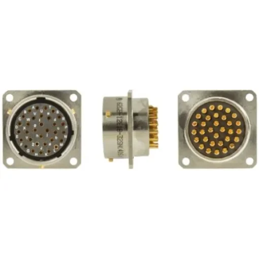 Amphenol Limited, 62GB, Nickel Iron Alloy 32 Way Box Mount MIL Spec Circular Connector Receptacle, Socket - 62GB-12E18-32SN(416) product image