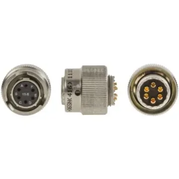 Amphenol Limited, 62GB, Nickel Iron Alloy 6 Way Cable Mount MIL Spec Circular Connector Plug, Socket Contacts,Shell - 62GB-56T10-06SN(416) product image