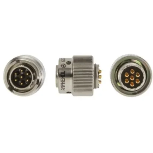 Amphenol Limited, 62GB, Nickel Iron Alloy 7 Way Cable Mount MIL Spec Circular Connector Plug, Pin Contacts,Shell Size - 62GB-56T10-07PN(416) product image