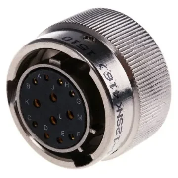 Amphenol Limited, 62GB, Nickel Iron Alloy 12 Way Cable Mount MIL Spec Circular Connector Plug, Socket Contacts,Shell - 62GB-56T14-12SN(416) product image