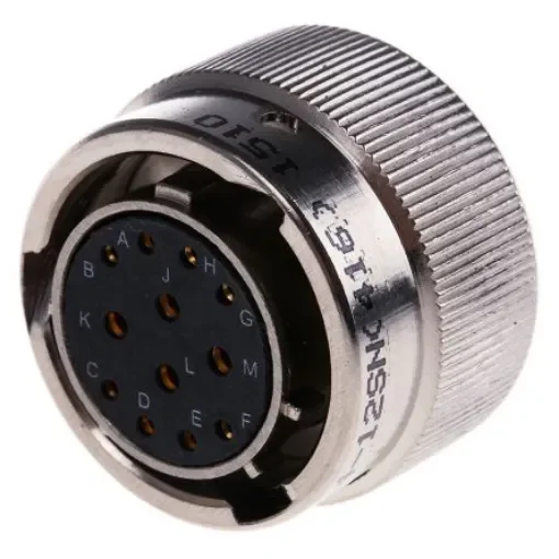 Amphenol Limited, 62GB, Nickel Iron Alloy 12 Way Cable Mount MIL Spec Circular Connector Plug, Socket Contacts,Shell - 62GB-56T14-12SN(416) product image