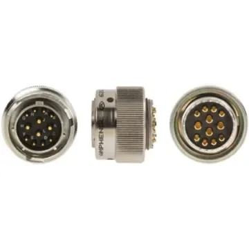Amphenol Limited, 62GB, Nickel Iron Alloy 12 Way Cable Mount MIL Spec Circular Connector Plug, Pin Contacts,Shell Size - 62GB-56T14-12PN(416) product image