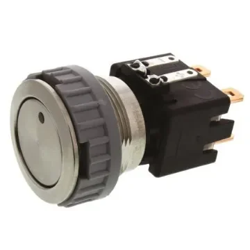 Schurter Illuminated Push Button Switch, Latching, Panel Mount, 22mm Cutout, DPDT, Red LED, 125/250V ac, IP64 (Front); - 1241.6833.1121000 product image