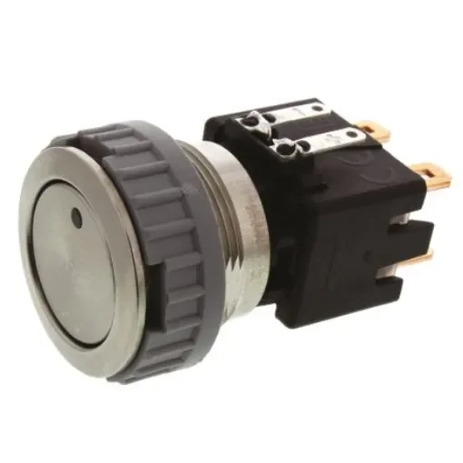 Schurter Illuminated Push Button Switch, Latching, Panel Mount, 22mm Cutout, DPDT, Red LED, 125/250V ac, IP64 (Front); - 1241.6833.1121000 product image