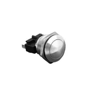 Bulgin MP0031 Series Push Button Switch, Momentary, Panel Mount, 19.2mm Cutout, SPST, 250V ac, IP66 product image