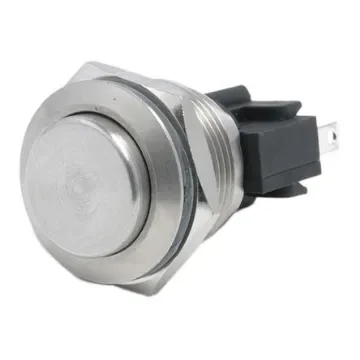 Bulgin Push Button Switch, Momentary, Panel Mount, 19.2mm Cutout, SPST, 250V ac, IP66 - MP0031/2 product image