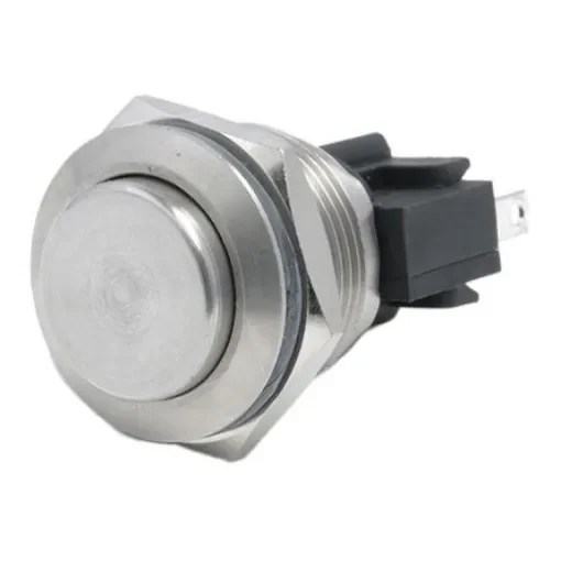 Bulgin Push Button Switch, Momentary, Panel Mount, 19.2mm Cutout, SPST, 250V ac, IP66 - MP0031/2 product image