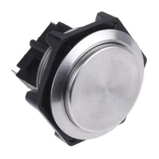 Bulgin MP Series Push Button Switch, Momentary, Panel Mount, 27.7mm Cutout, SPDT, 250V ac, IP68 - MP0050/2 product image