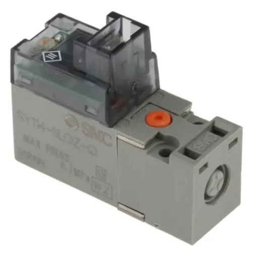 SMC 3/2 Pneumatic Solenoid Valve - Solenoid/Spring SY100 Series 24V dc - SY114-5LOZ-Q product image
