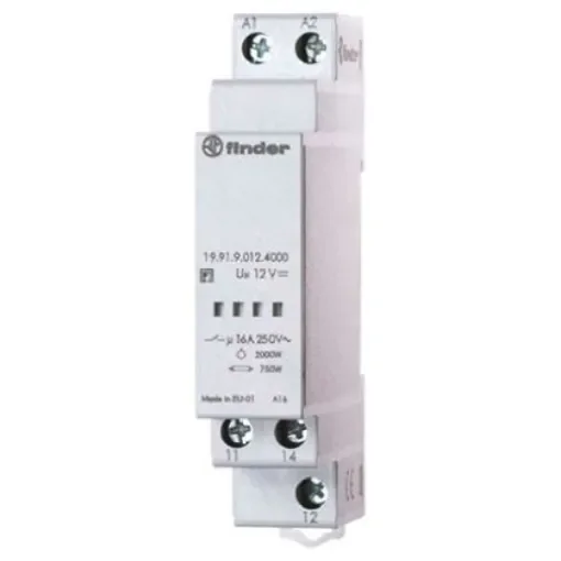 Finder 19 Series Interface Relay, DIN Rail Mount, 12V dc Coil, SPDT - 19.91.9.012.4000 product image