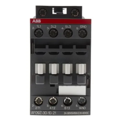 ABB AF Range AF Contactor, 60 V dc Coil, 3-Pole, 7 A, 4 kW, 3NO, 690 V ac - 1SBL136001R2110  AF09Z-30-10-21 product image