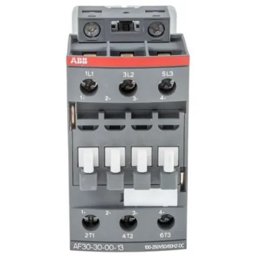ABB AF30 AF Contactor, 230 V dc Coil, 3-Pole, 21 A, 15 kW, 3NO, 690 V ac - 1SBL277001R1300  AF30-30-00-13 product image