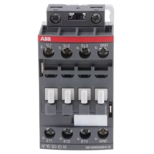 ABB AF16 AF Contactor, 500 V dc Coil, 3-Pole, 10.5 A, 7.5 kW, 3NO, 690 V ac - 1SBL177001R1410  AF16-30-10-14 product image