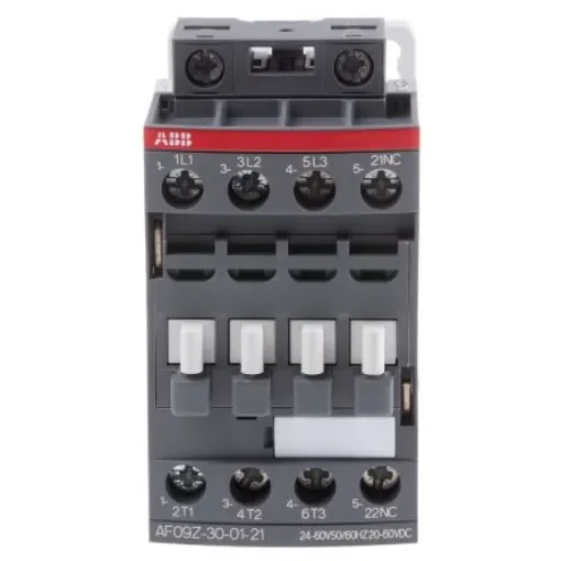 ABB AF09Z-30-01-21 AF Contactor, 60 V dc Coil, 3-Pole, 7 A, 4 kW, 3NO, 690 V ac - 1SBL136001R2101  AF09Z-30-01-21 product image