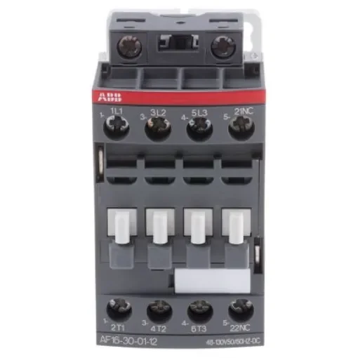 ABB AF16 AF Contactor, 110 V dc Coil, 3-Pole, 10.5 A, 7.5 kW, 3NO, 690 V ac - 1SBL177001R1201  AF16-30-01-12 product image