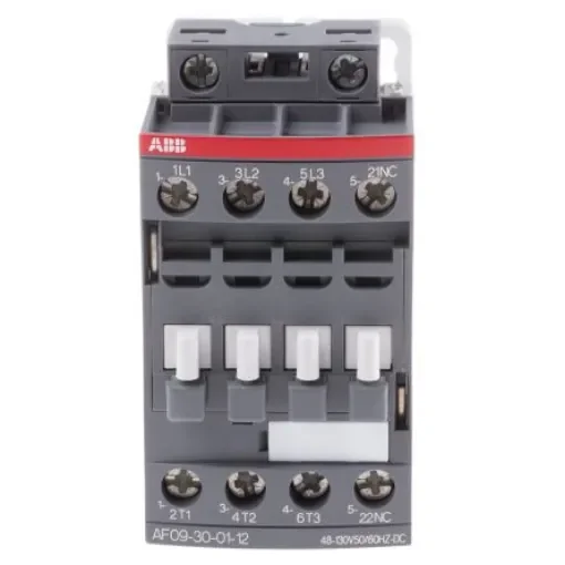 ABB AF09 AF Contactor, 110 V dc Coil, 3-Pole, 7 A, 4 kW, 3NO, 690 V ac - 1SBL137001R1201  AF09-30-01-12 product image