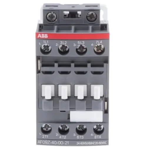 ABB AF09 AF Contactor, 24 V ac/dc Coil, 4-Pole, 7 A, 4 kW, 4NO, 690 V ac - 1SBL136201R2100  AF09Z-40-00-21 product image