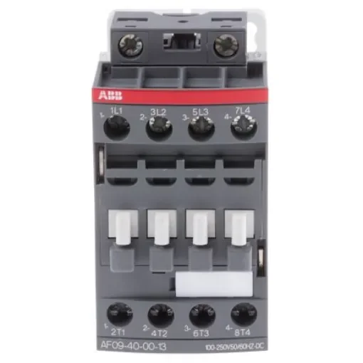 ABB AF09 AF Contactor, 230 V ac Coil, 4-Pole, 25 A, 4 kW, 4NO, 690 V ac - 1SBL137201R1300  AF09-40-00-13 product image
