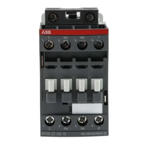 ABB AF09 AF Contactor, 230 V ac Coil, 4-Pole, 25 A, 4 kW, 2NO + 2NC, 690 V ac - 1SBL137501R1300  AF09-22-00-13 product image