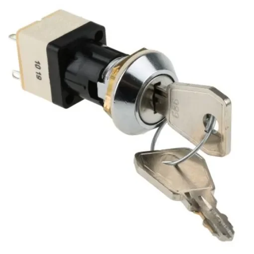 Lorlin IP67 Key Switch, DPST, 4 A @ 250 V ac 2-Way - WRLM-5-S-D product image