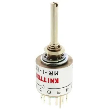 KNITTER-SWITCH, 12 Position SP12T Rotary Switch, 150 mA @ 24 V dc, Solder - MR 1-12 product image