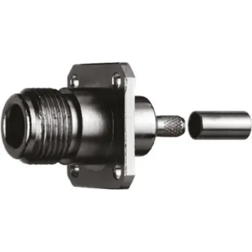 Telegartner, Jack Panel Mount N Connector, 50O, Crimp Termination, Straight Body - J01021A0152 product image