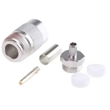 Telegartner, Jack Cable Mount N Connector, 50O, Solder Termination, Straight Body - J01021H0097 product image