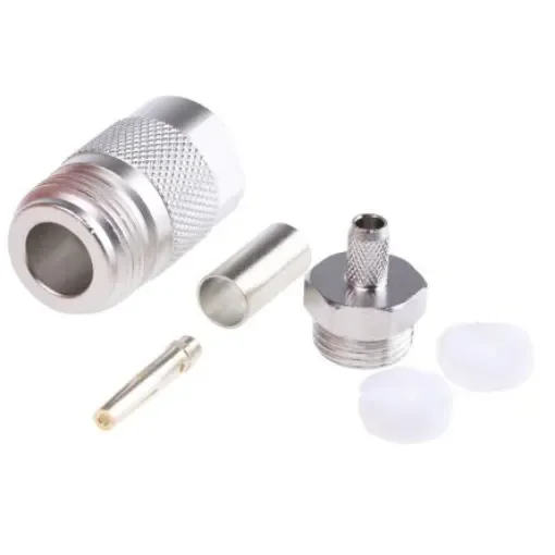 Telegartner, Jack Cable Mount N Connector, 50O, Solder Termination, Straight Body - J01021H0097 product image