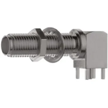 Telegartner, Jack PCB Mount SMA Connector, 50O, Solder Termination, Right Angle Body - J01151A0921 product image