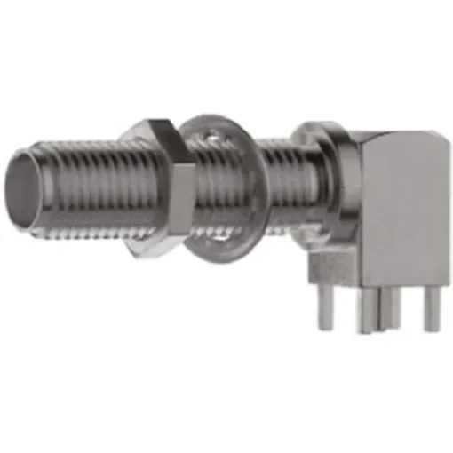 Telegartner, Jack PCB Mount SMA Connector, 50O, Solder Termination, Right Angle Body - J01151A0921 product image