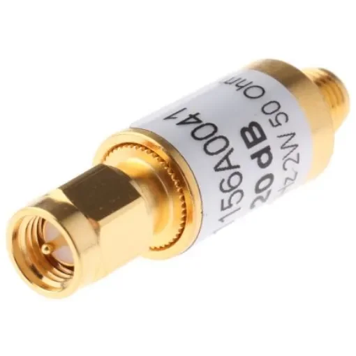 Telegartner 50O RF Attenuator SMA Connector SMA Plug to Socket 20dB, Operating Frequency 10GHz - J01156A0041 product image
