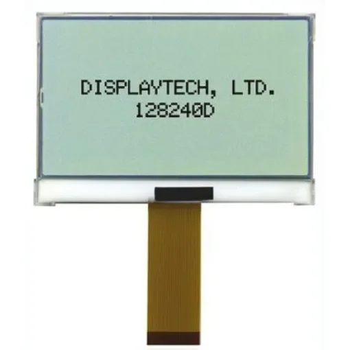Displaytech 128240D-FC-BW-3 Graphic LCD Display, Black on White, Transflective product image