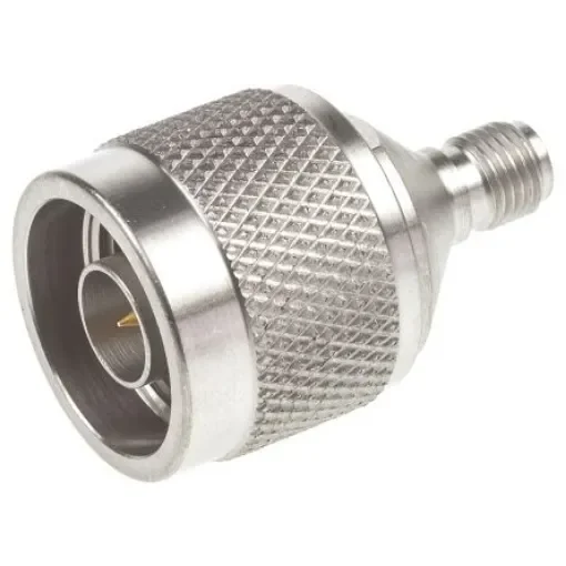TE Connectivity Straight 50O RF Adapter N Plug to SMA Socket 18GHz - 1057377-1 product image