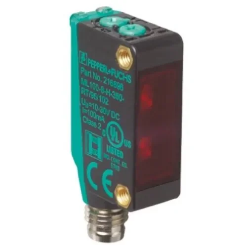 Pepperl + Fuchs Retroreflective Photoelectric Sensor, Block Sensor, 5 m Detection Range - ML100-55/95/102 product image