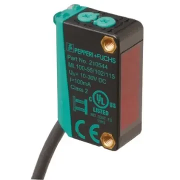 Pepperl + Fuchs Retroreflective Photoelectric Sensor, Block Sensor, 5 m Detection Range - ML100-55/102/115 product image