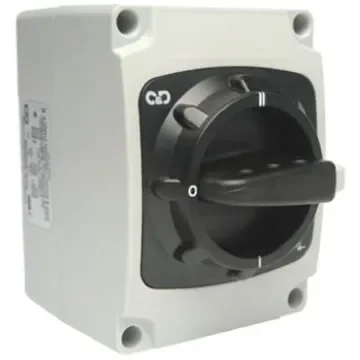Craig & Derricott 4P Pole Isolator Switch - 20A Maximum Current, 7.5kW Power Rating, IP65 - SCODP204 product image