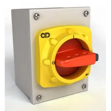 Craig & Derricott 6P Pole Isolator Switch - 40A Maximum Current, 18.5kW Power Rating, IP65 - SDMG406EB/RS product image