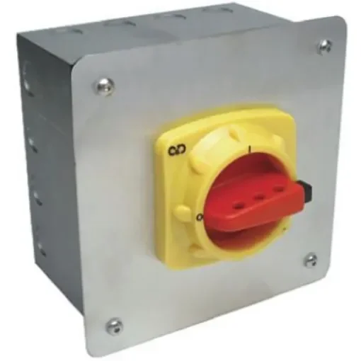 Craig & Derricott 3P Pole Panel Mount Isolator Switch - 40A Maximum Current, 18.5kW Power Rating, IP65 - SDFL403 product image