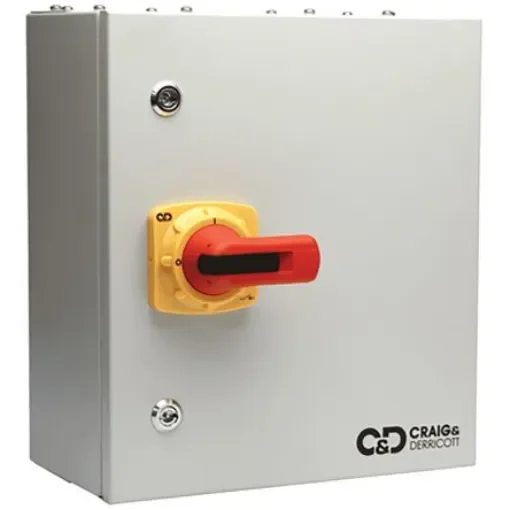 Craig & Derricott 3 + N Pole Isolator Switch - 63A Maximum Current - SDF41G00633N/RS product image