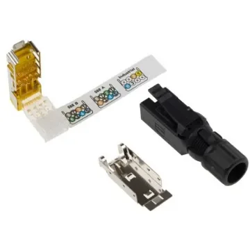 HARTING RJ Industrial Series Male RJ45 Connector, Cable Mount, Cat6 Straight 8 -Way - 09451511560 product image