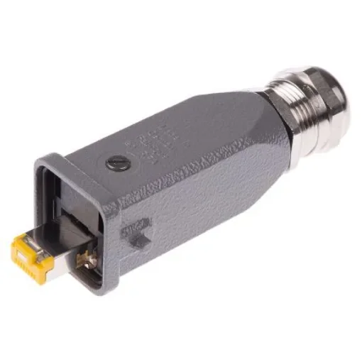 HARTING Han 3A RJ45 Series Male RJ45 Connector, Cable Mount - 09451151560 product image