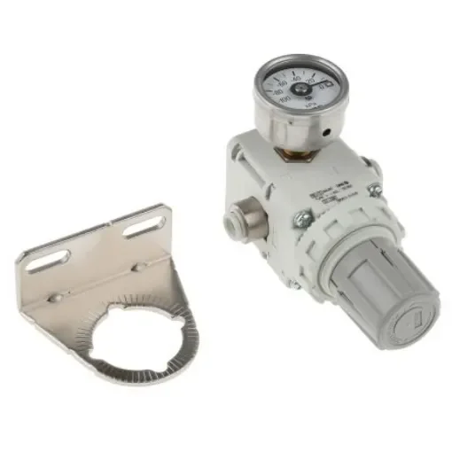 SMC Metric M6 port 140L/min Vacuum Regulator, -100kPa to -1.3kPa - IRV10-C06BG product image