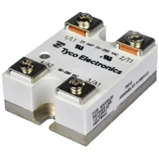 TE Connectivity Solid State Relay, 25 A Load, Panel Mount, 280 V rms Load, 32 V dc Control - SSR-240D25 1393030-7 product image