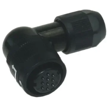 Hirose Circular Connector, 10 Contacts, Cable Mount, Miniature Connector, Plug, Female, IP67, IP68, HR34B Series - HR34B-12WLPK-10S product image