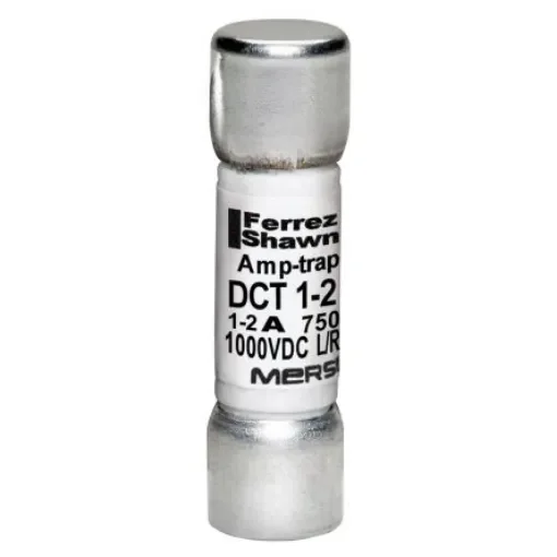 Mersen 1A Melamine Cartridge Fuse, 10 x 38mm - DCT1-2 product image