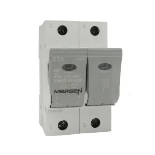 Mersen 63A Bottle Fuse Holder, 2P, 400V ac - J1012606 product image