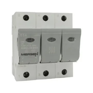 Mersen 63A Bottle Fuse Holder, 3P, 400V ac - B1012622 product image